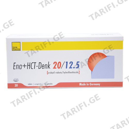 ენა+HCT-დენკი ტაბლეტი 20მგ+12.5მგ #30