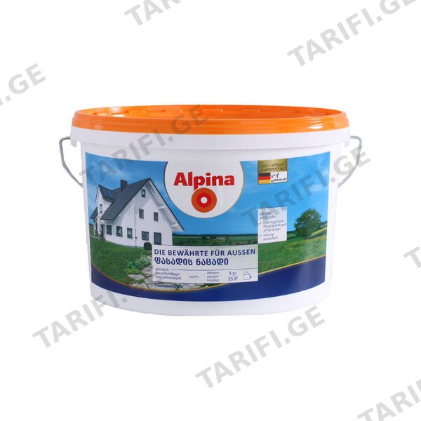 5 ლ ინტერიერის სილიკონის საღებავი ALPINA ბ1