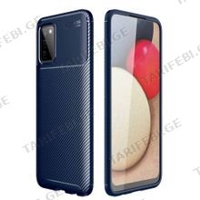 კარბონის ქეისი Samsung Galaxy A02S Focus Carbon Case - მუქი ლურჯი