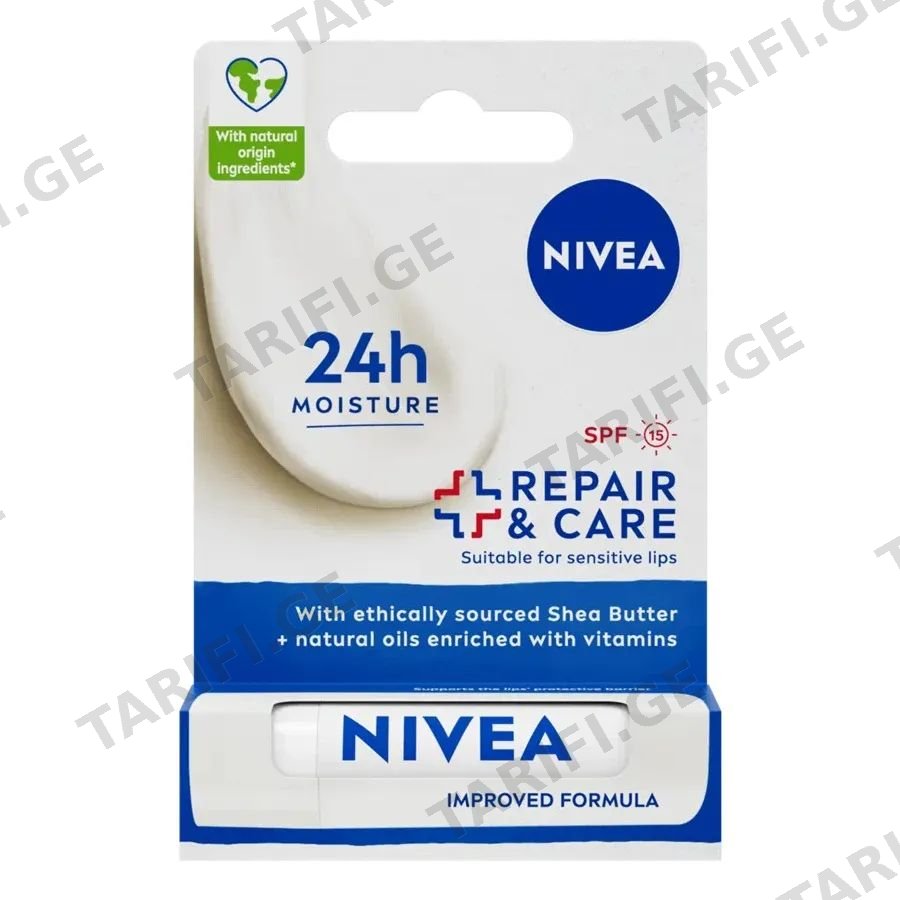 NIVEA-ტუჩის ჰიგ. ბალზამი აღდგ& დაცვა 48 გრ.