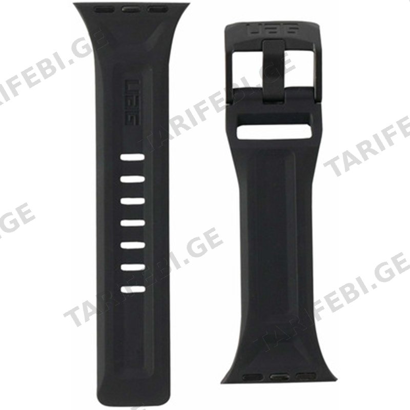 სმარტ საათის სამაჯური UAG WATCH 41 / 40 / 38 SCOUT STRAP BLACK SILICONE