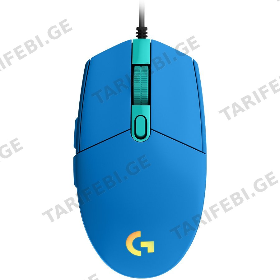 LOGITECH G203 LIGHTSYNC Corded Gaming Mouse - BLUE - USB