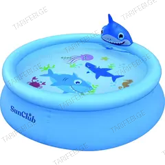 აუზი გასაბერი Avenli Sunclub Shark 3D 190x47 სმ 770 ლ