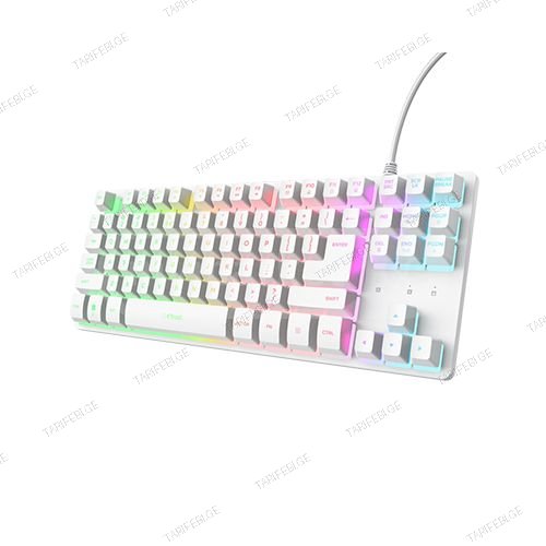 კლავიატურა - Trust GXT 833 Thado TKL White