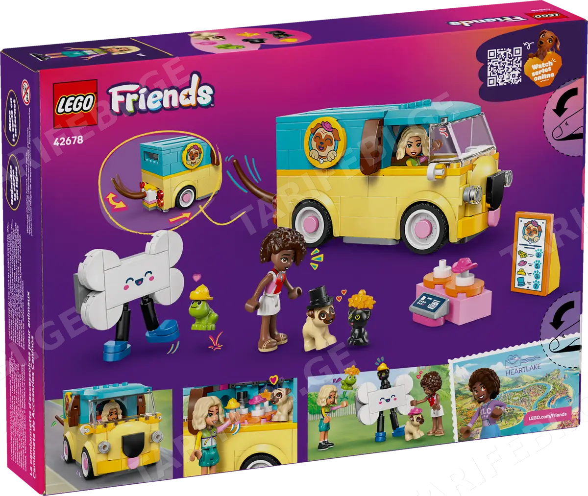 ასაწყობი კონსტრუქცია LEGO FRIENDS PET ACCESSORIES VAN 42678