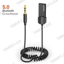 TOOCKI TBT01-YS01 USB to Aux Car Receiver Audio Adapter აუდიო ადაპტერი