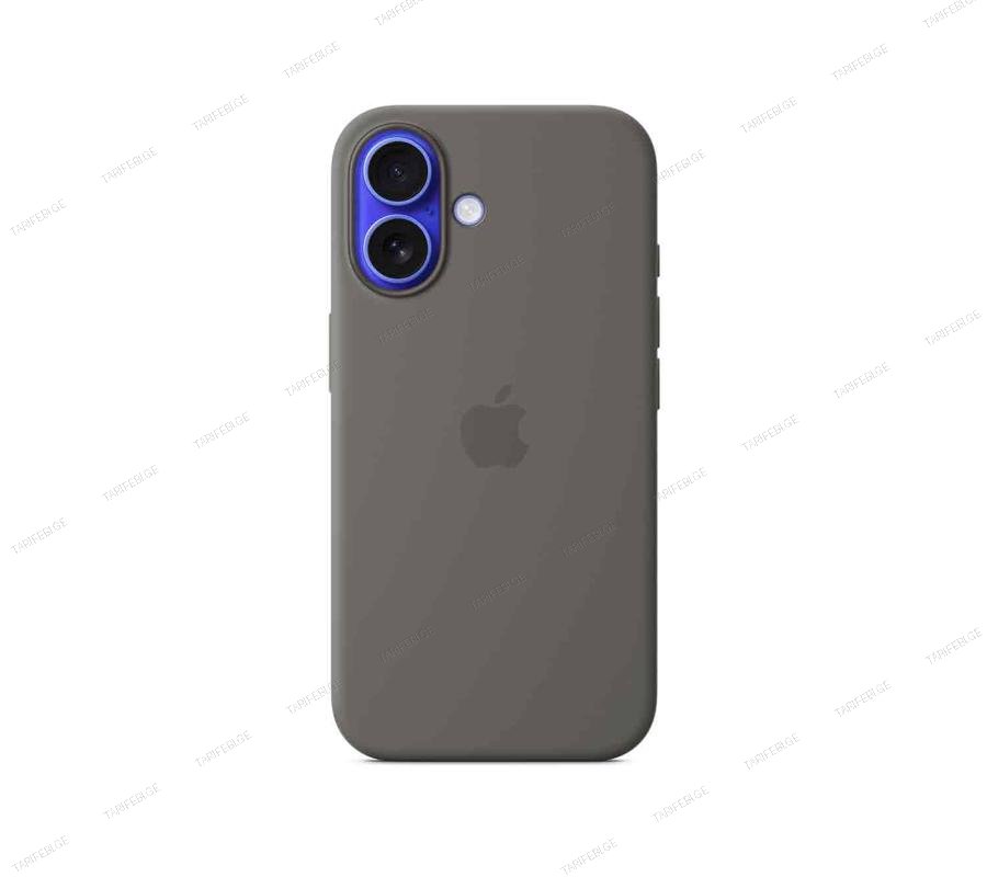 MYY33ZM/A iPhone 16 Silicone Case with MagSafe – Stone Gray