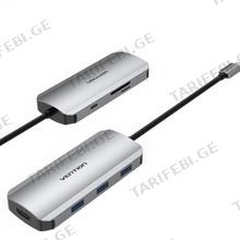 VENTION TOJHB Type-C USB ჰაბი
