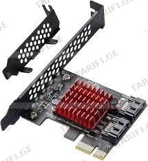 PCI to SATA Adapter და Pci-E to sata adapter