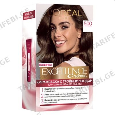 ლორეალი Excellence თმის საღებავი N 5.00