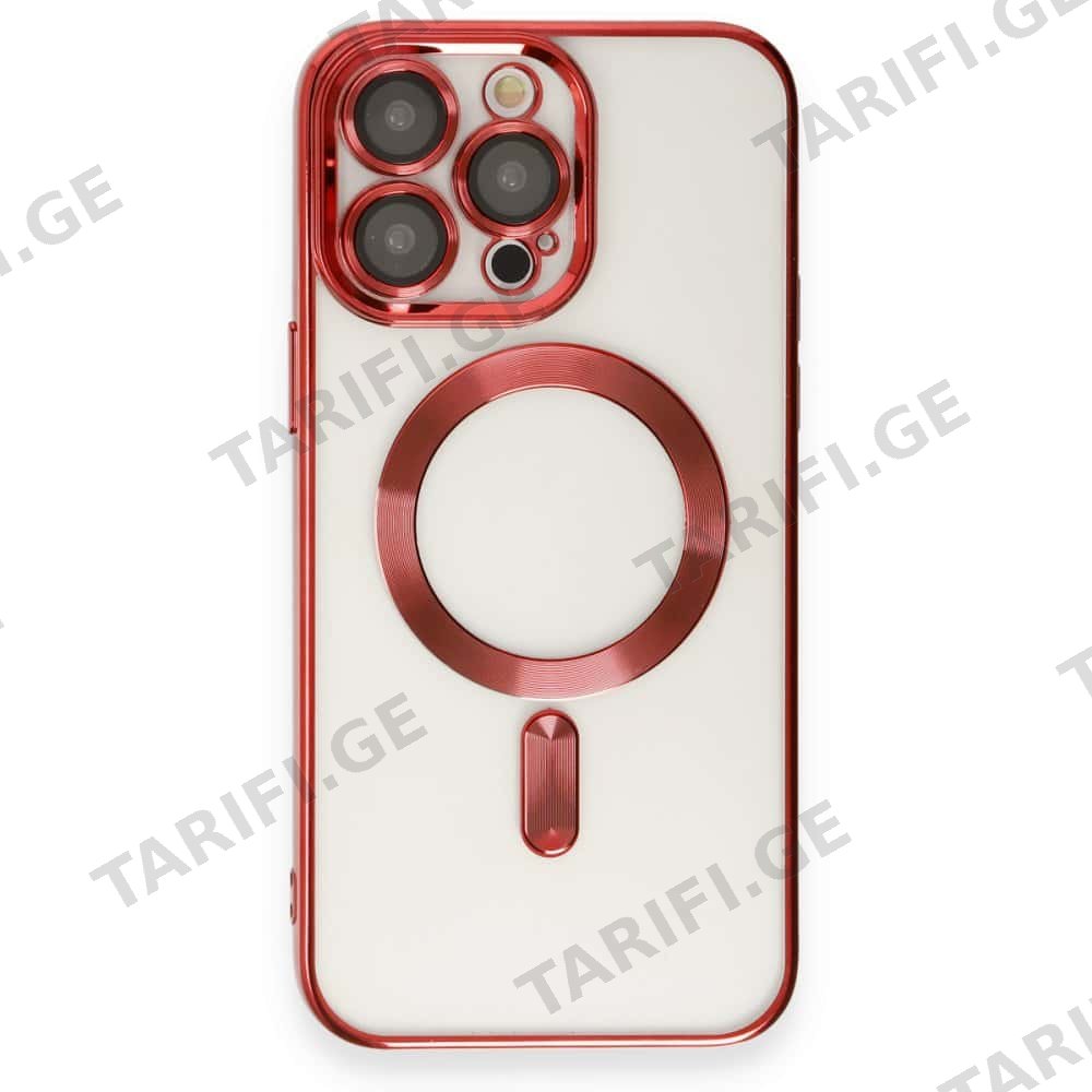 სილიკონის ქეისი iPhone 15 Pro Case Magneticsafe Kross Silicone, Red