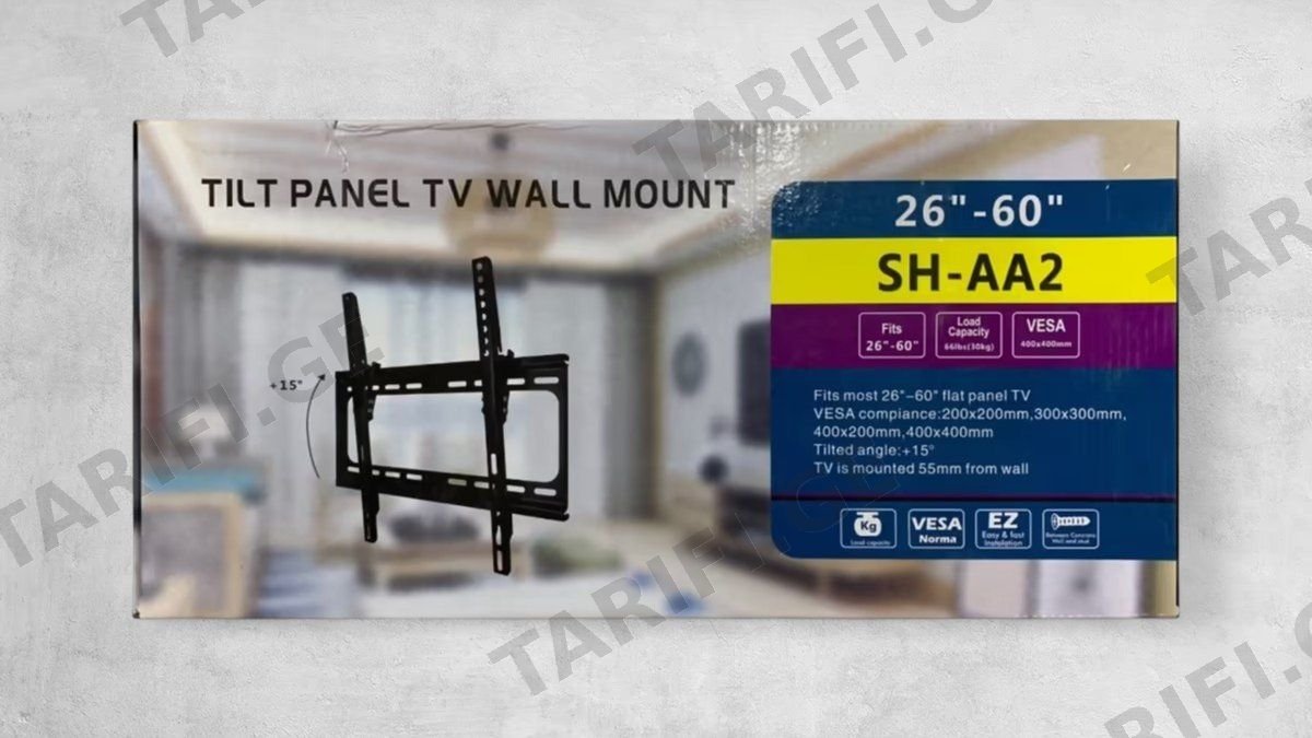 ჩამოსაკიდი პანელი - Tilt Panel TV Wall Mount SH-AA2