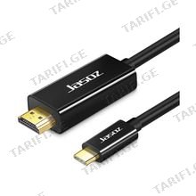 Jasoz T-H101 გადამყვანი ჰაბი TYPE-C TO HDTV AUDIO AND VIDEO SYNC ADAPTER 2მ.