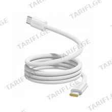 Baseus Dynamic 4 Pro Fast Charging Data Cable USB-C to USB-C 100W 1m P10385200211-00 White მობილურის კაბელი