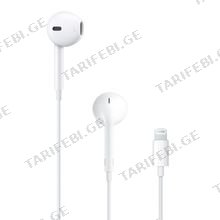 Apple ყურსასმენი EarPods with Lightning Connector Model A1748