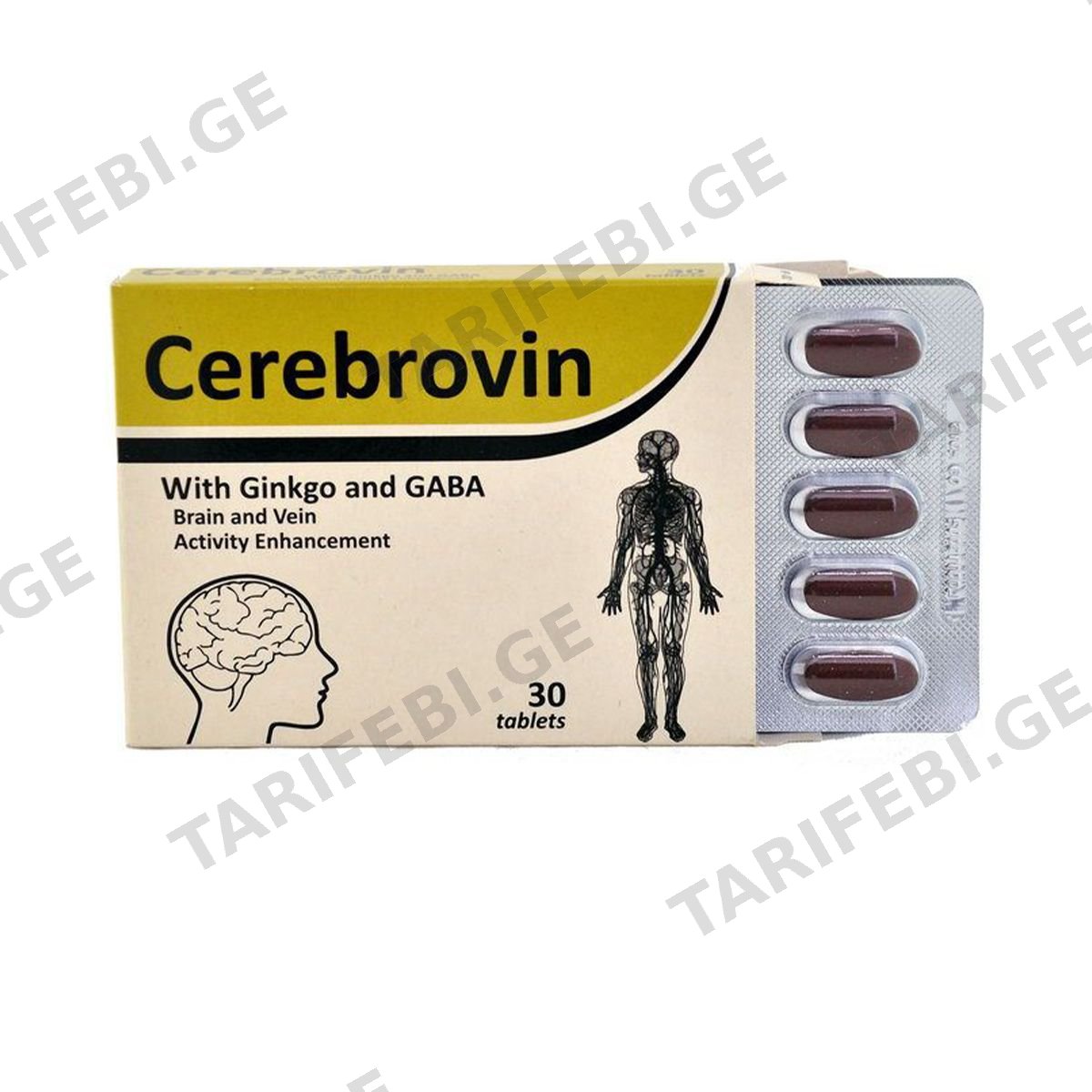ცერებროვინი - Cerebrovin 30 ტაბლეტი