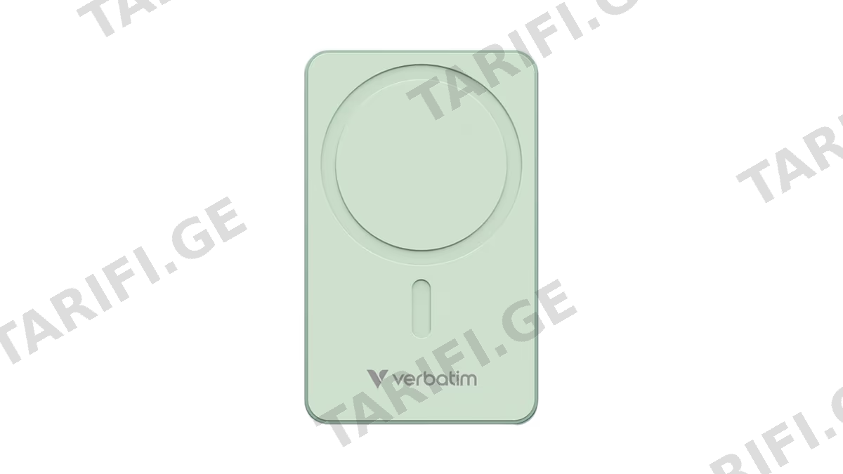 Verbatim Power Bank Magnetic Wireless Charging (5000mAh) მწვანე (22269)