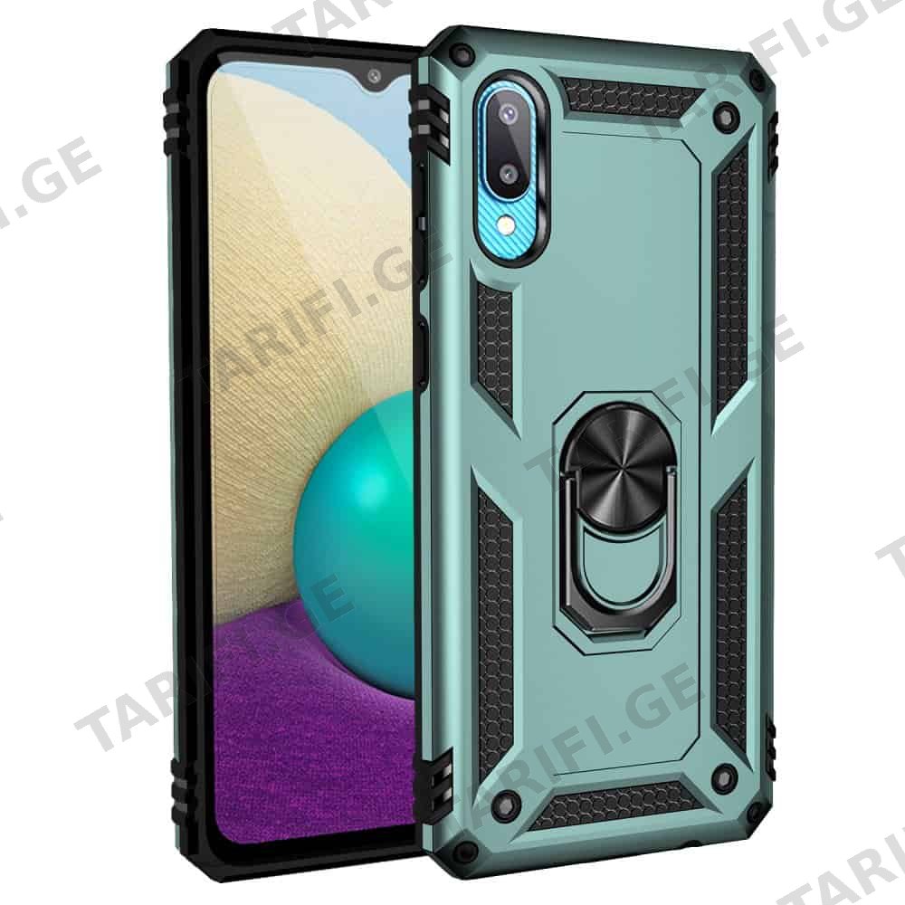 Samsung Galaxy M02 Sofia Ring Case სილიკონის ქეისი ბეჭდით