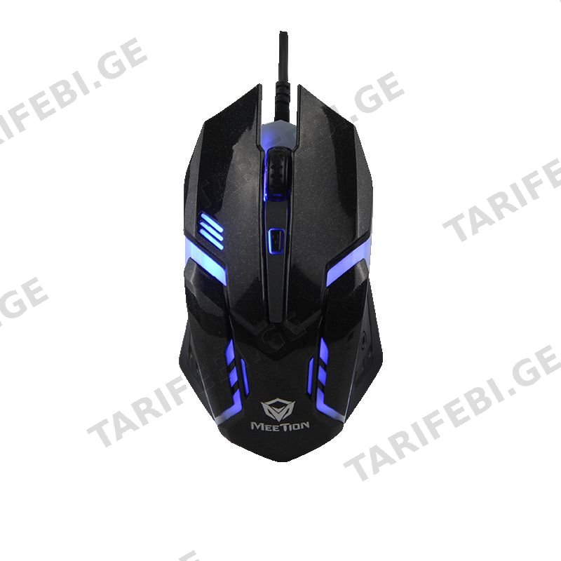 მაუსი MeeTion M371 USB Wired Rainbown Backlit Mouse