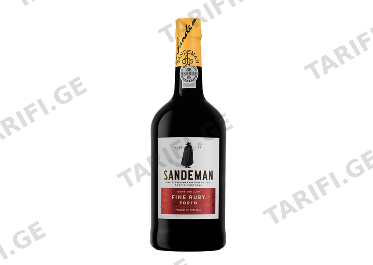 შემაგრებული ღვინო Sandeman Porto Ruby