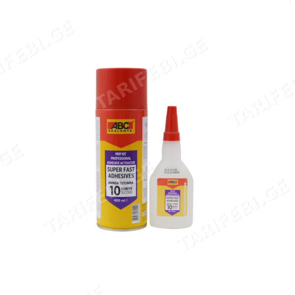 წებო 2 კომპონენტიანი 100 გრ +400 მლ ABC MDF KIT