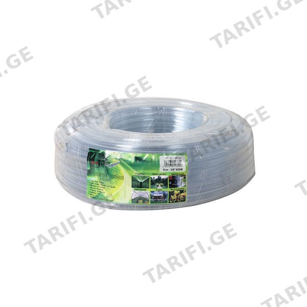 მილი სასმელი წყლისთვის გამჭვირვალე 3/8''X50m Lux Garden LGH-022