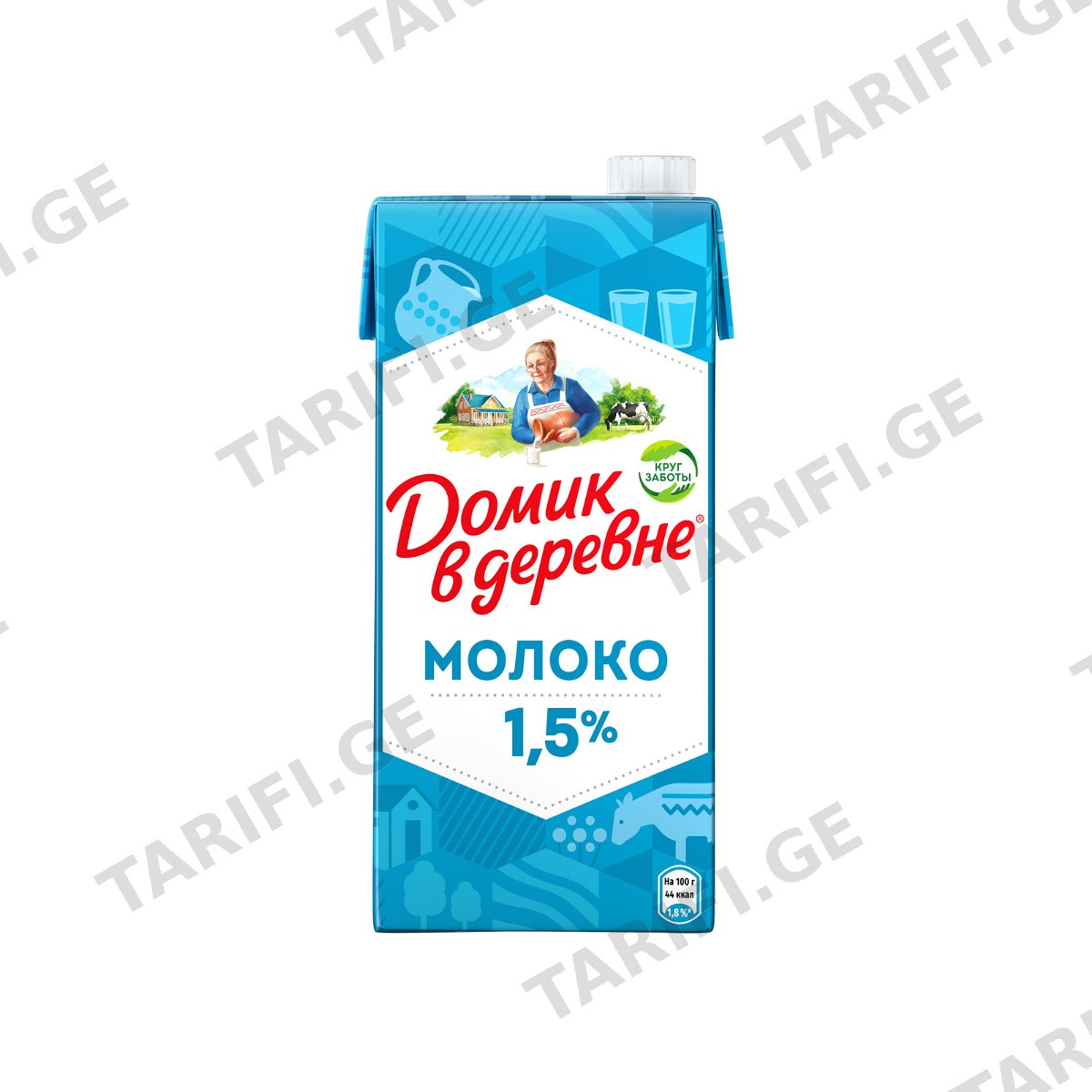რძე "დომიკ ვ დერევნე" ულტრაპასტერიზებული 1,5% 950მლ