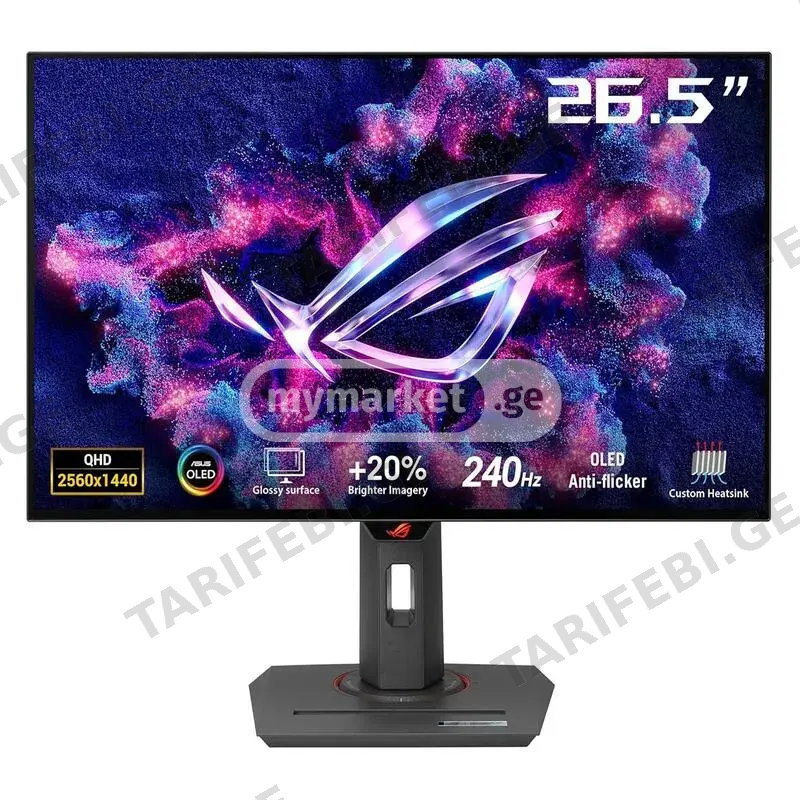 მონიტორი ASUS ROG Strix OLED 26.5" QD-OLED 240Hz 0.03ms 2K