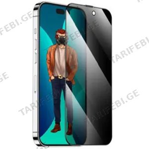Green Lion 9H Steve Privacy Glass Screen Protector For iPhone 16 6.1 - Black GN9HSPY16BK