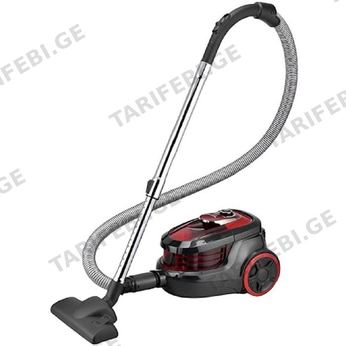 მტვერსასრუტი Franko FVC-1219, 1600W, 2L, Vacuum Cleaner, Black/Red