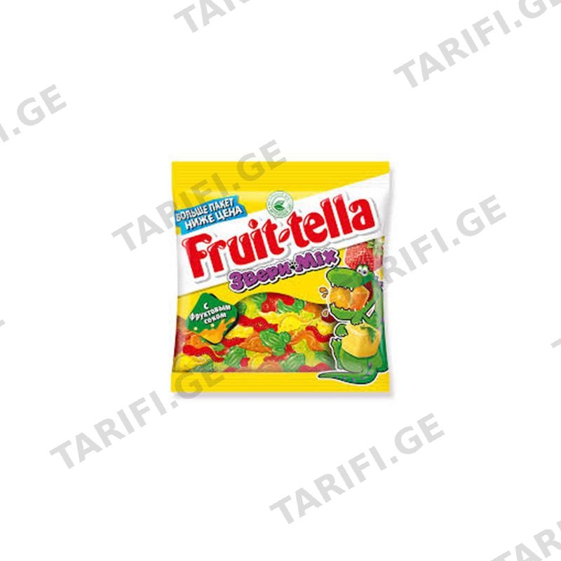 FRUITTELLA ჟელიბონი ზოოპარკი-150გრ