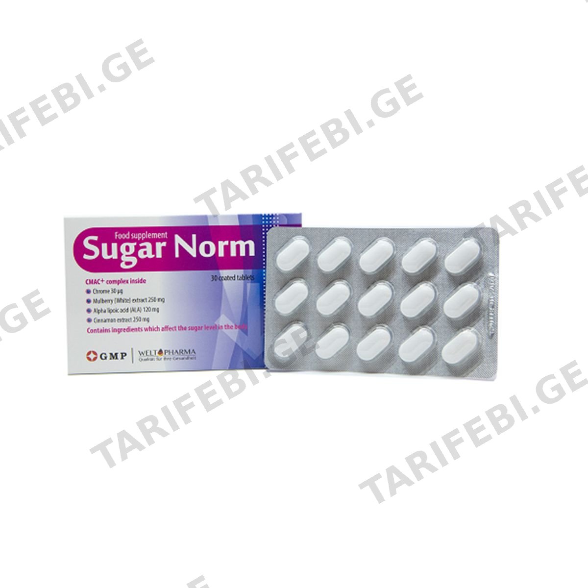 შუგა ნორმი - Shugar Norm 30 ტაბლეტი Gmp