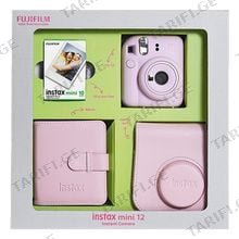 Instax Mini 12 Blossom Pink Bundle Box ფოტოაპარატი და აქსესუარები