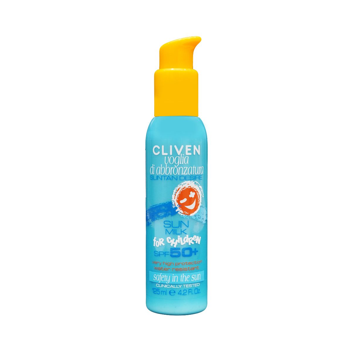 ბავშვის მზისგან დამცავი რძე SPF50+ 125 მლ 1803 კლივენი - Cliven