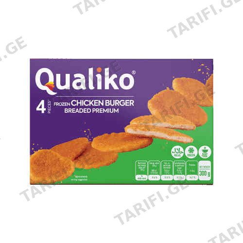 ქათმის ბურგერი /Qualiko/ 300 გ