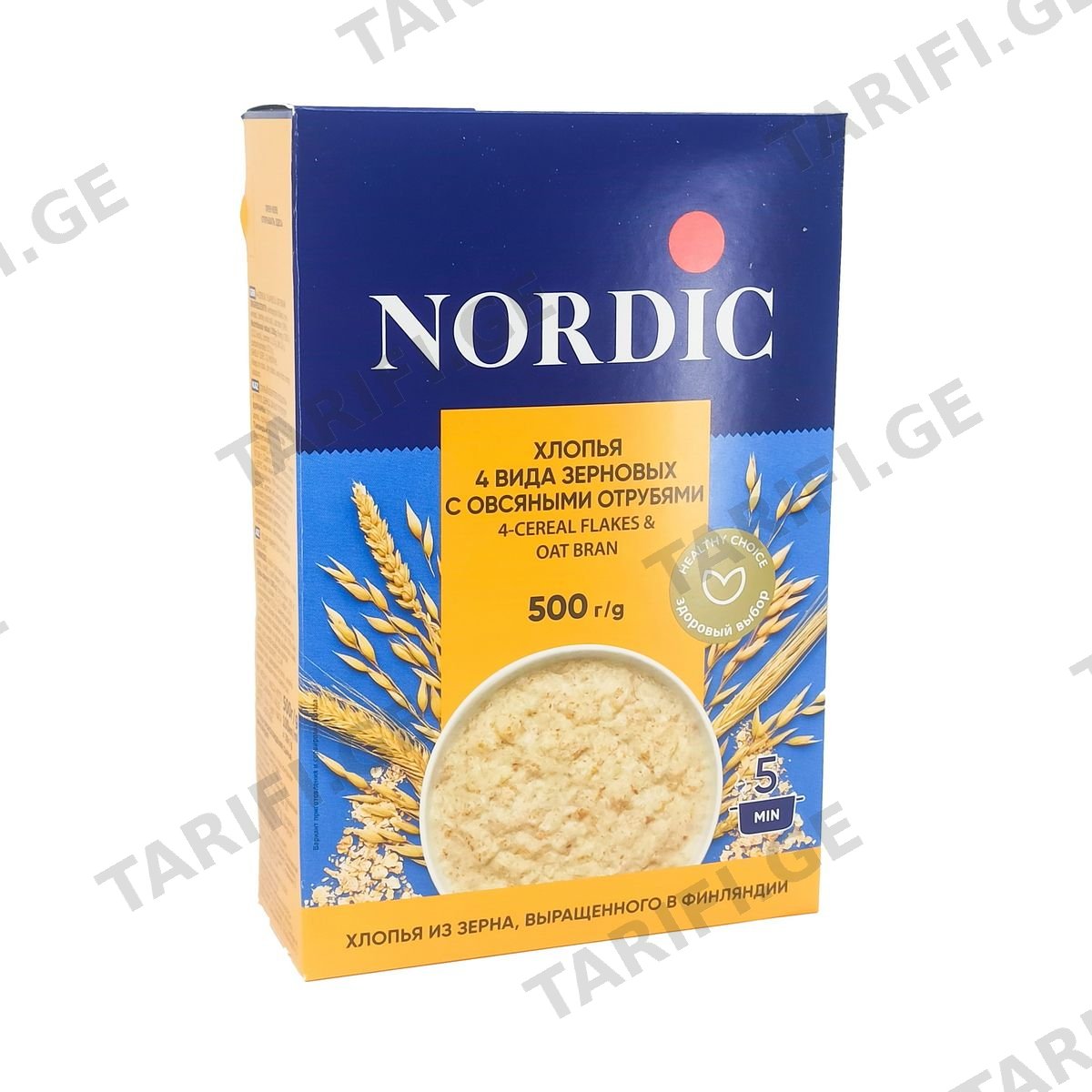 ფაფა შვრიის ფაფა 4 მარცვალი 0060 ნორდიკი - Nordic