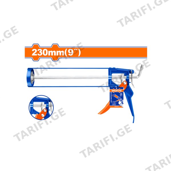 სილიკონის პისტოლეტი 9" (WCG3109) WADFOW