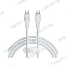 Baseus Pudding Series Fast Charging Cable Type-C to Type-C 100W 1.2m P10355702221-B1 Stellar White მობილურის კაბელი