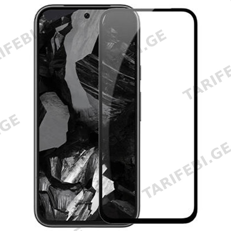 ეკრანის დამცავი GLASS PRO+ 111D GOOGLE PIXEL 8A-სთვის FULL SCREEN შავი