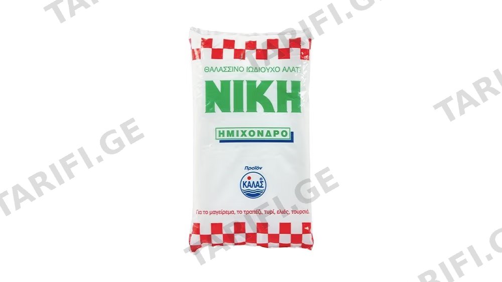 Niki მარილი იოდიზირებული 1000გრ