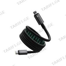 Baseus Tungsten Gold Magnetic Charging Cable USB-C to iP 20W 1m P10319805111-01 Cluster Black მობილურის კაბელი