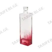 მინის ბოთლი გამჭვირვალე Red 500ml B18