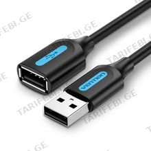 VENTION CBIBJ USB 2.0 A Male to A Female Extension Cable 5M black PVC Type