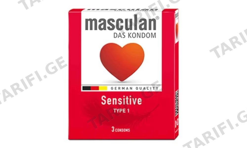 MASCULAN პრეზერვატივ მგრძნობიარე X3