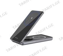 Wireless charger Proove Metal Edge 3 in 1 gray