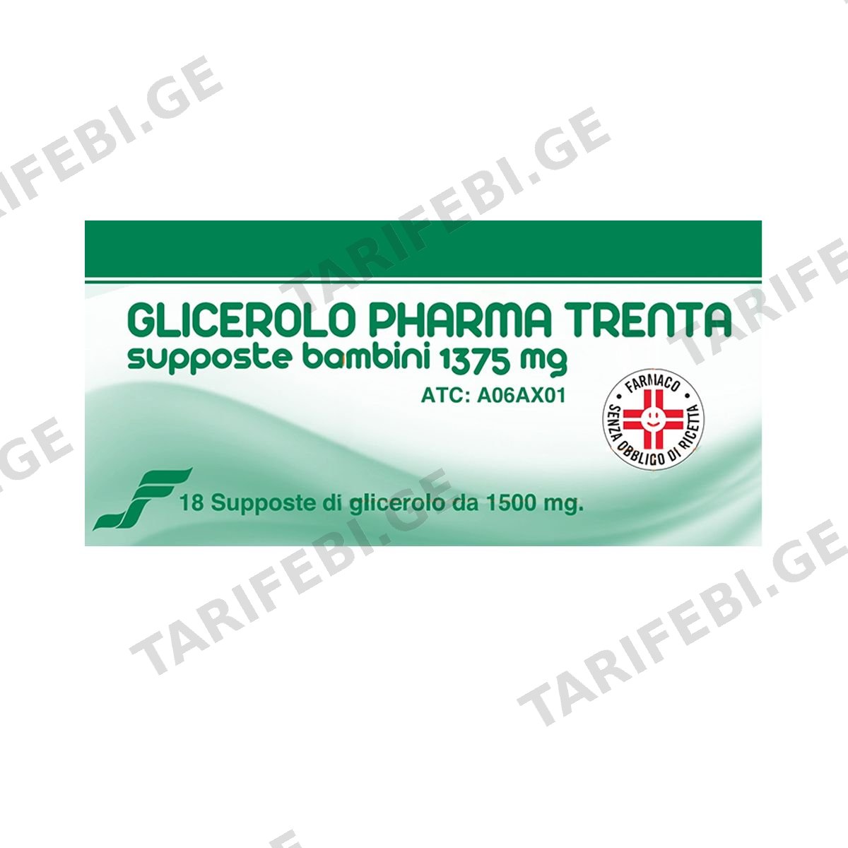 გლიცეროლო ფარმატრენტა - Glicerolo Pharmatrenta 1375მგ 18 სუპოზიტორია