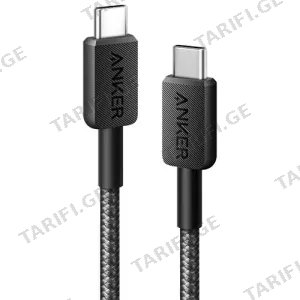 Anker 322 USB-C to USB-C 10ft Black A81F7G11