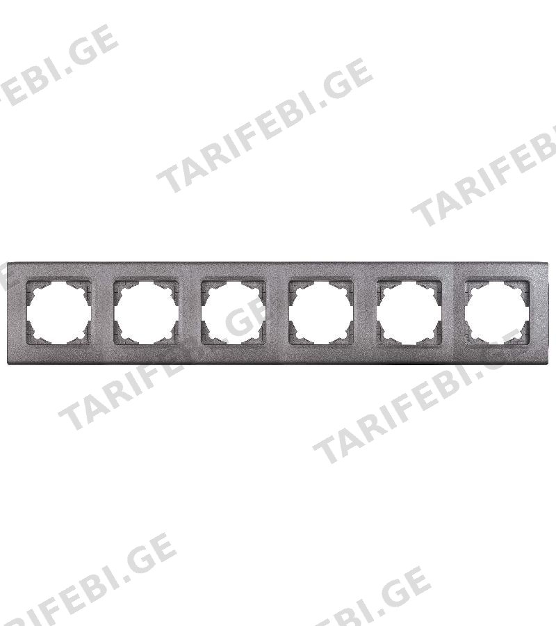 ჩამრთველ-როზეტის კანტი 6-ნი LINNERA GRANIT GRISI #90482006-MD VIKO by Panasonic