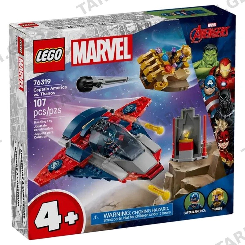 კონსტრუქტორი LEGO 76319 CAPTAIN AMERICA VS. THANOS, 107 ნაწილი