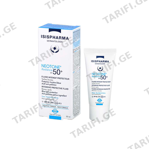 ისისფარმა - Neotone რადიანსი SPF50+ სახის კრემი პიგმენტური ლაქებისგან დამცავი დღის 30მლ